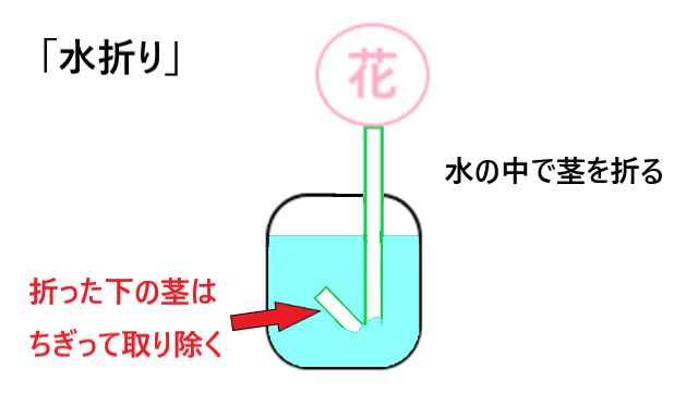 水折り解説図